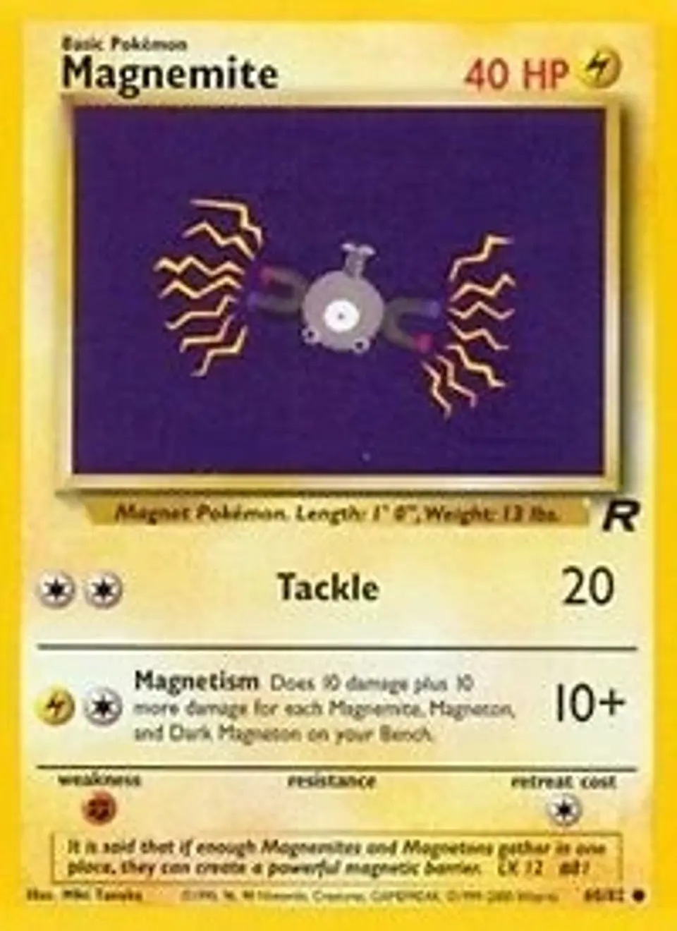 Pokemon Magnemite (60/83) Team Rocket LP 1