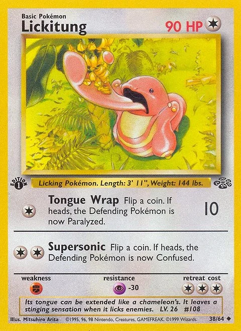 Pokemon Lickitung (38/66) Jungle 1ED LP - 1st Edition