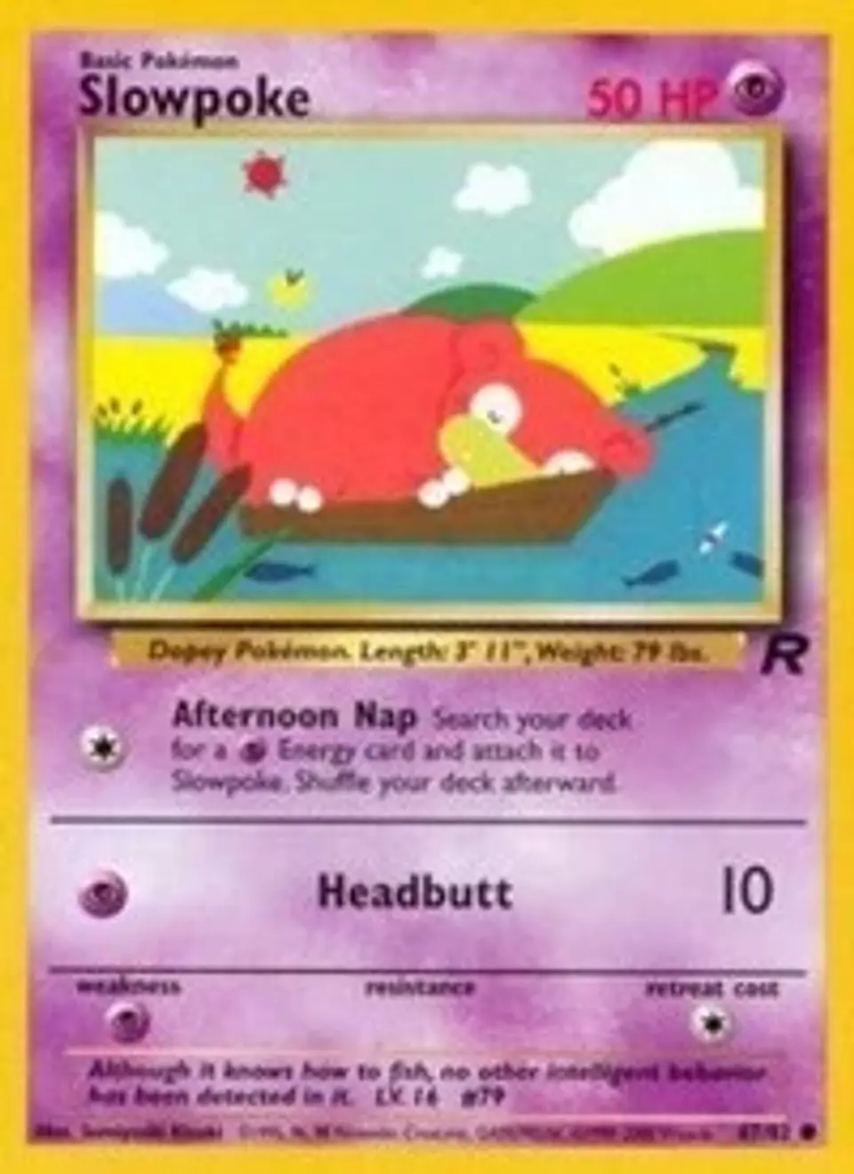 Pokemon Slowpoke (67/87) Team Rocket MP 1