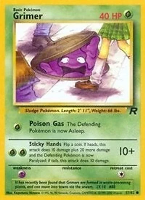 Pokemon Grimer (57/84) Team Rocket LP
