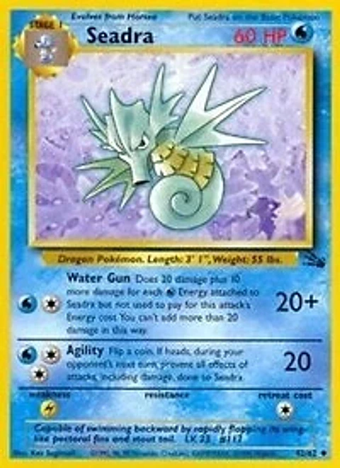 Pokemon Seadra (42/63) Fossil LP