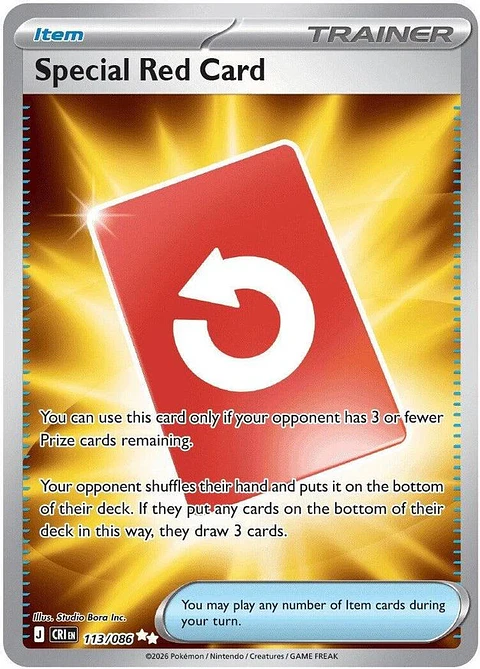 Pokemon Special Red Card (113/126) Chaos Rising NM HOLO