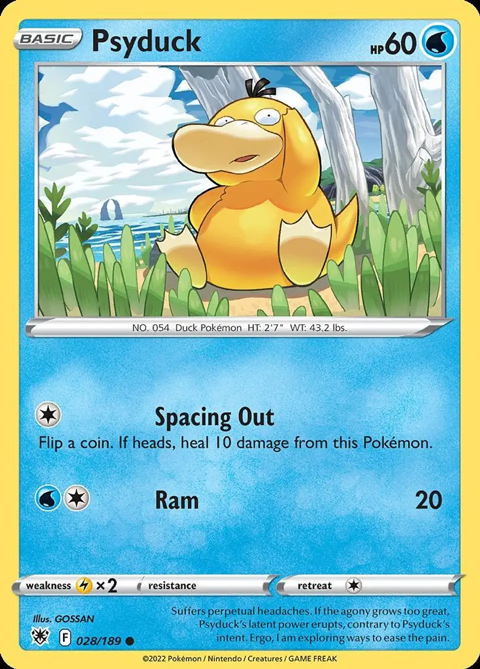 Pokemon Psyduck (28/216) Astral Radiance LP 1
