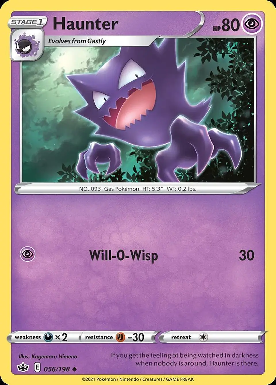 Pokemon Haunter (56/233) Chilling Reign NM 1