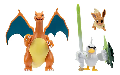 Pokemon Battle Figure Multi-Pack Charizard - Eevee - Sirfetch´d