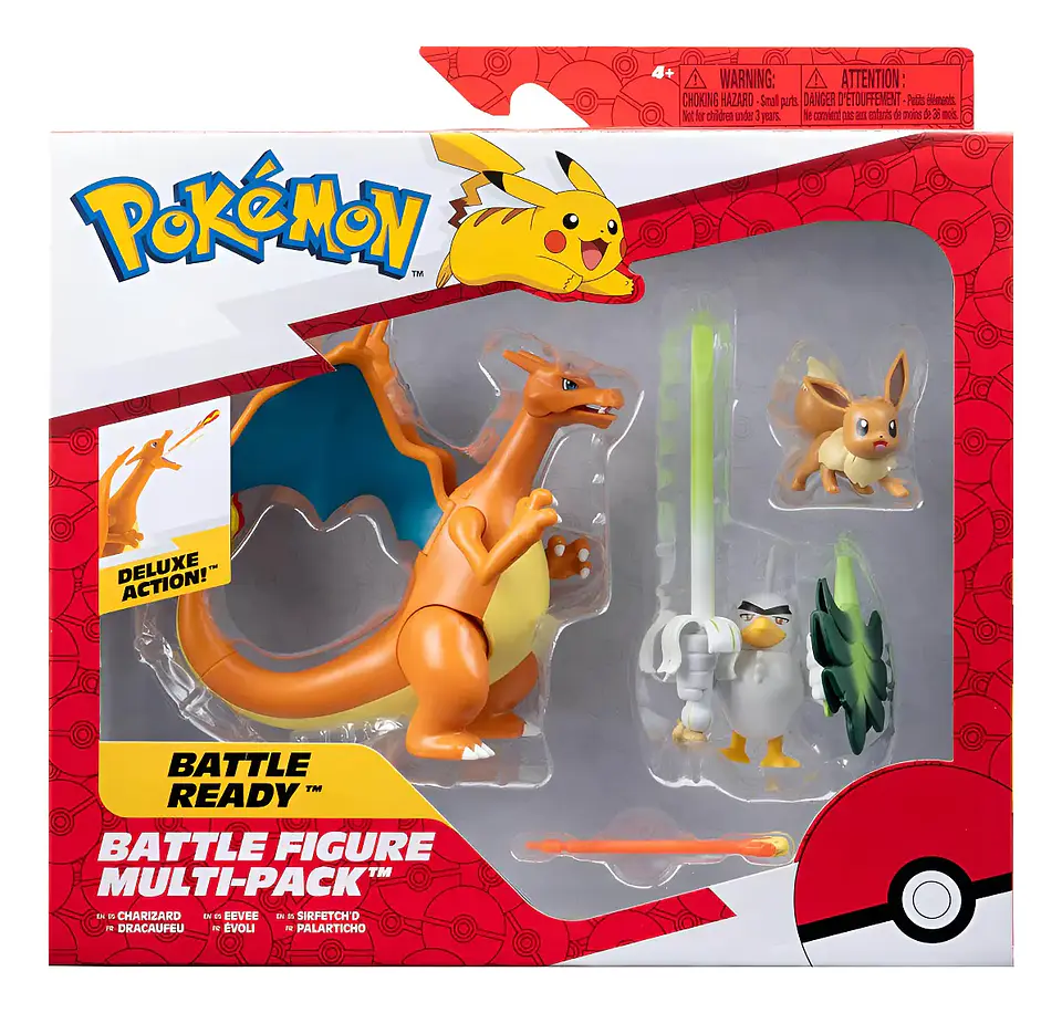 Pokemon Battle Figure Multi-Pack Charizard - Eevee - Sirfetch´d 2