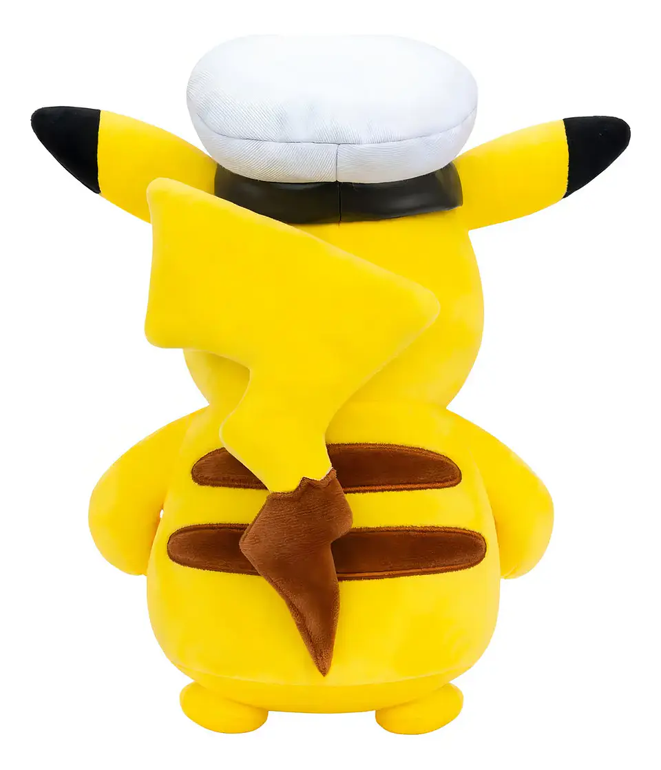 Pokemon Peluche Pokémon Capitán Pikachu De 20 Cm Con Gorro De Capitá 2