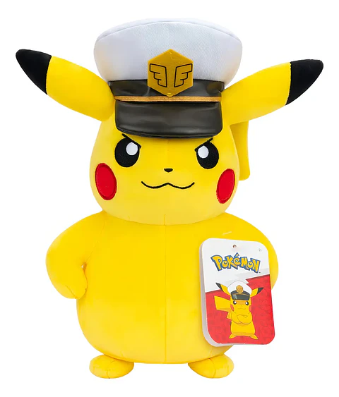 Pokemon Peluche Pokémon Capitán Pikachu De 20 Cm Con Gorro De Capitá