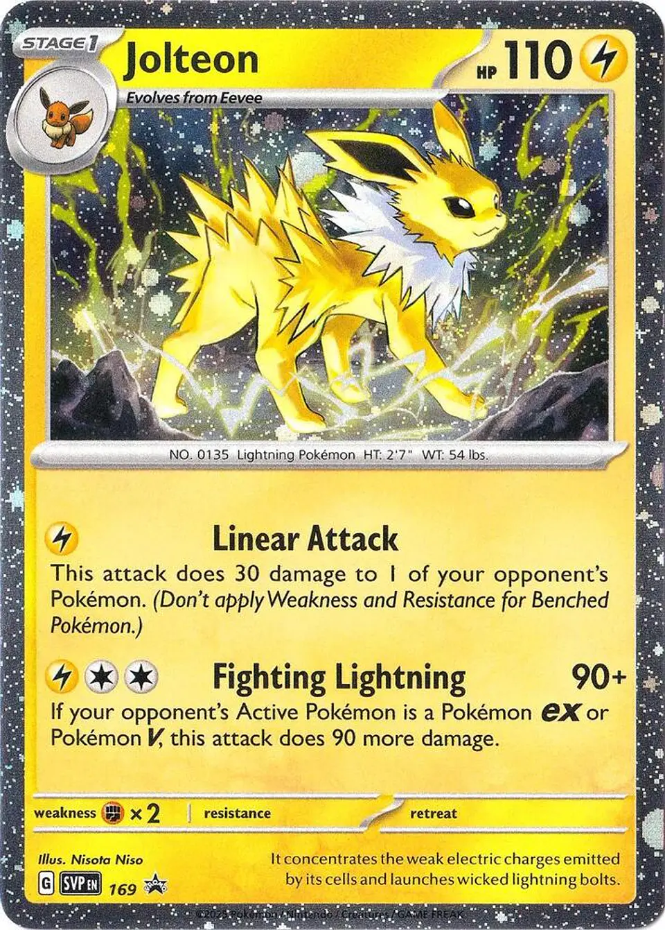 POKEMON Jolteon - 169 (Cosmos Holo) Ingles 1