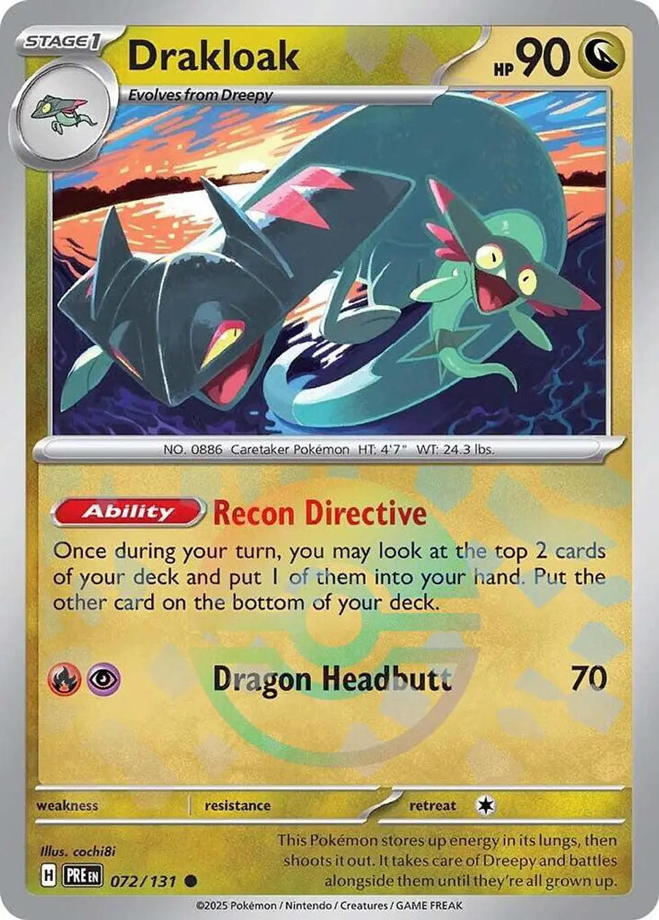 POKEMON Drakloak (Poke Ball Pattern) Ingles 1