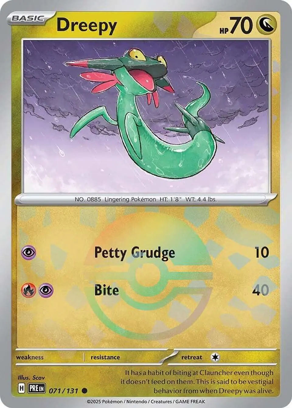 POKEMON Dreepy (Poke Ball Pattern) Ingles 1