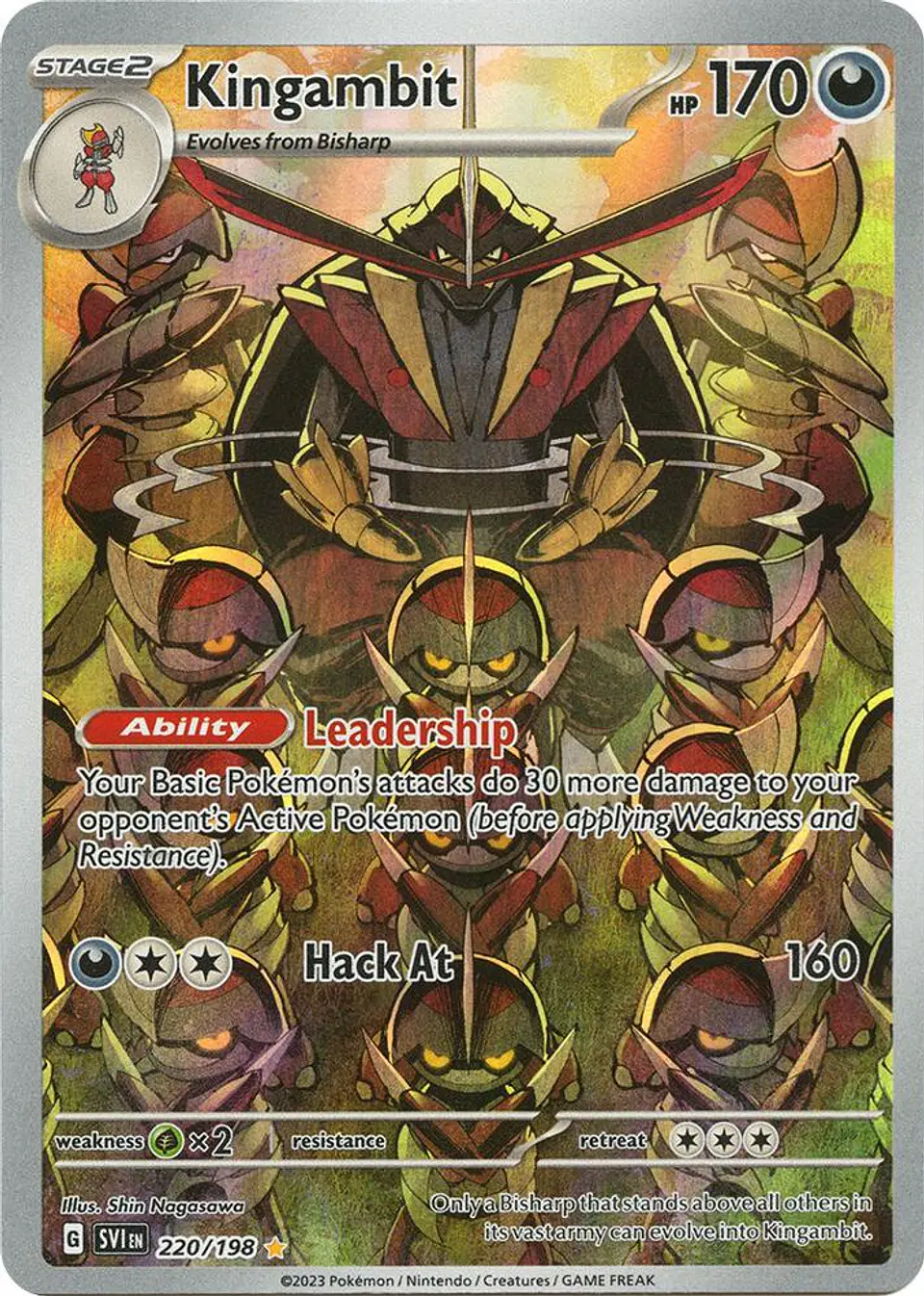 Pokemon TCG Kingambit - 220/198 ingles 1