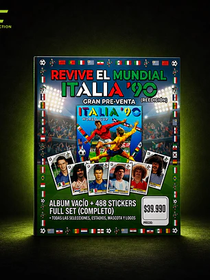 PREVENTA Álbum Italia 90 Versión Panini (Remasterizado)