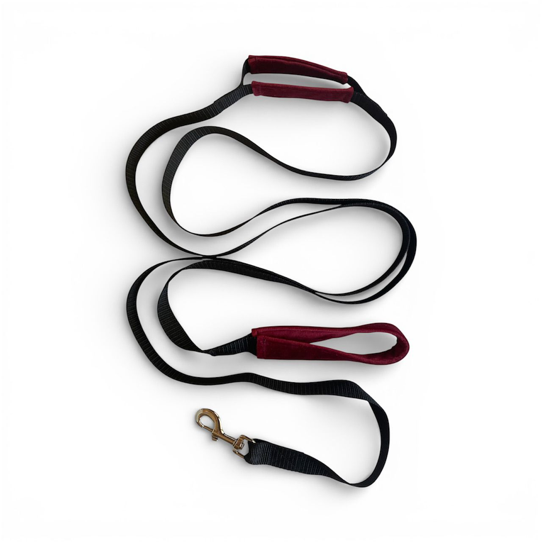 Correa Larga Doble Agarre - 3 metros - Color Rojo Burdeo 2