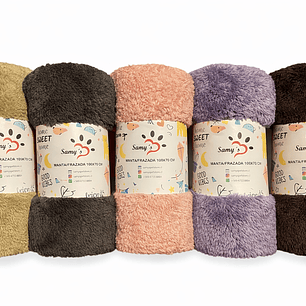 Manta/Frazada Corderito - Set 3 unidades