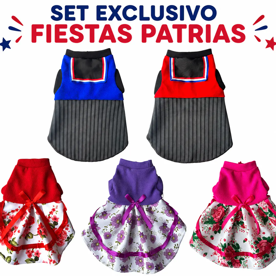 Set Fiestas Patrias - Talla 8 - 3 Prendas a Elección  1