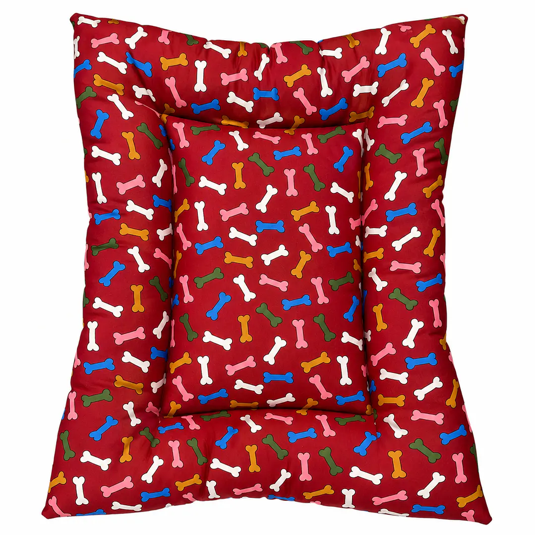 Cama Clásica Super Acolchada XL 120x100 cm Color Rojo 1