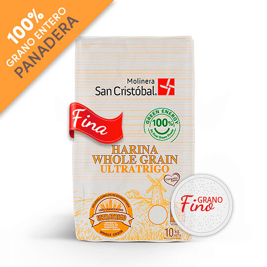 HARINA WHOLE GRAIN PANADERA FINA 10 KG