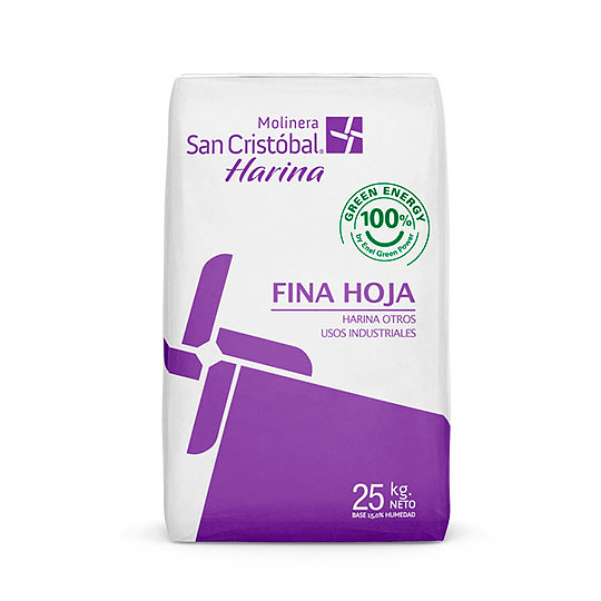 HARINA FINA HOJA PAPEL 25 KG