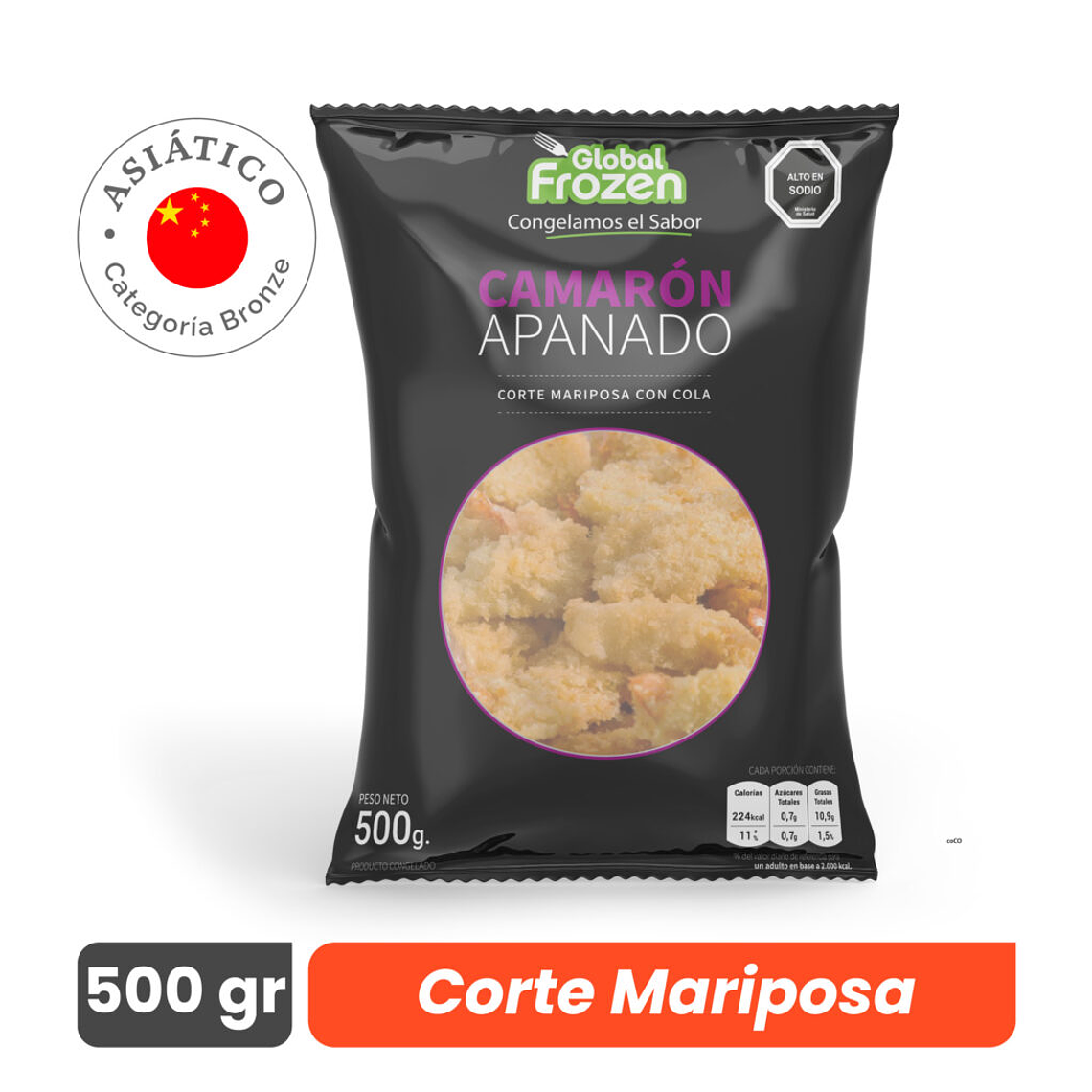CAMARON APANADO 500 grs 1