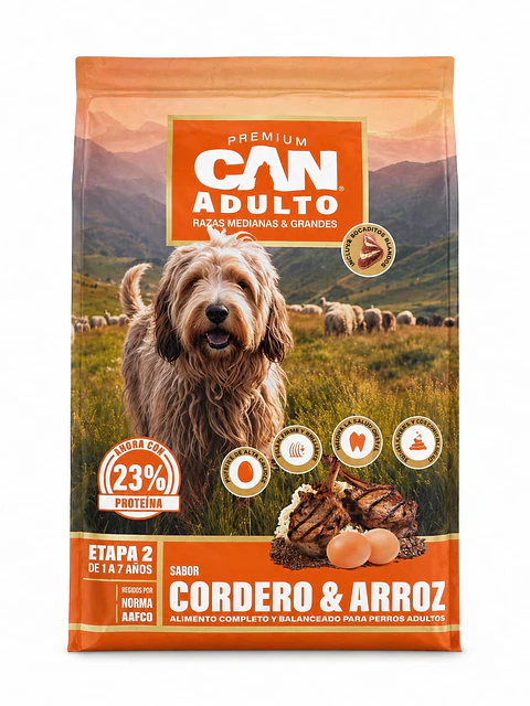 Can Adulto 18Kg Cordero y Arroz