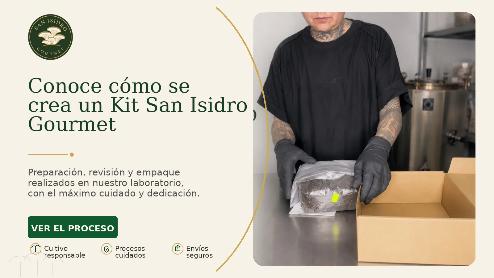 Proceso de preparación, revisión y empaque de San Isidro Gourmet