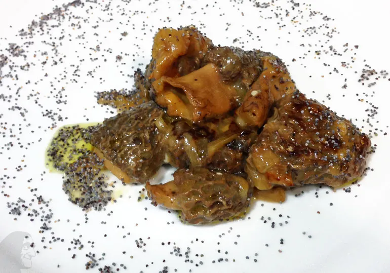 Morchellas guisadas al pisco San Isidro Gourmet