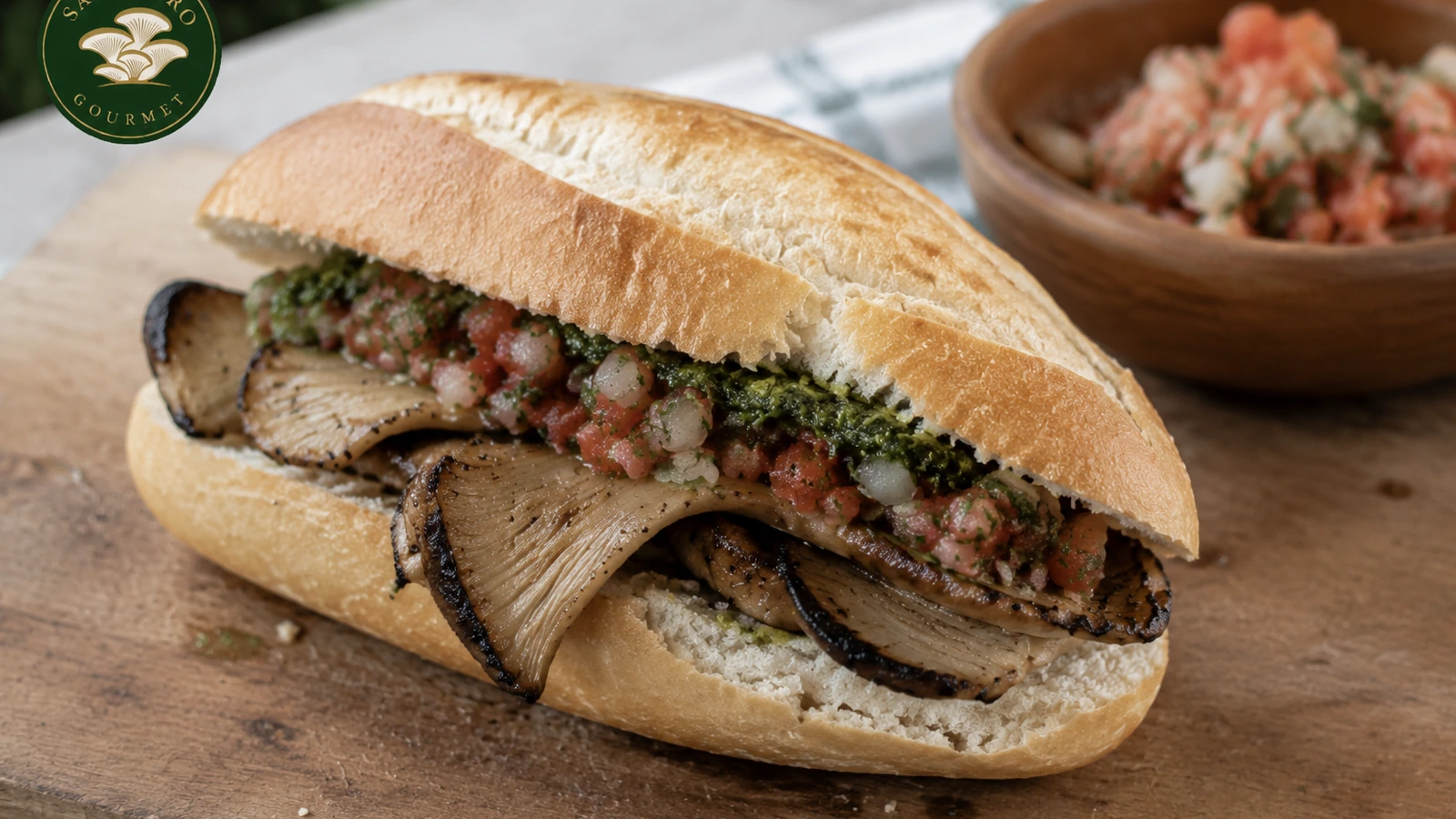 Choripán de Hongo Ostra San Isidro Gourmet
