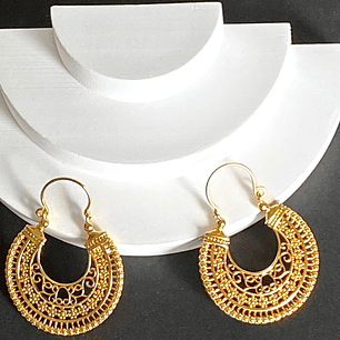 Brincos Ella - latão banhado a ouro (semijoia)