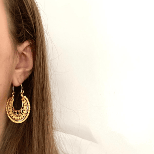 Brincos Ella - latão banhado a ouro (semijoia)