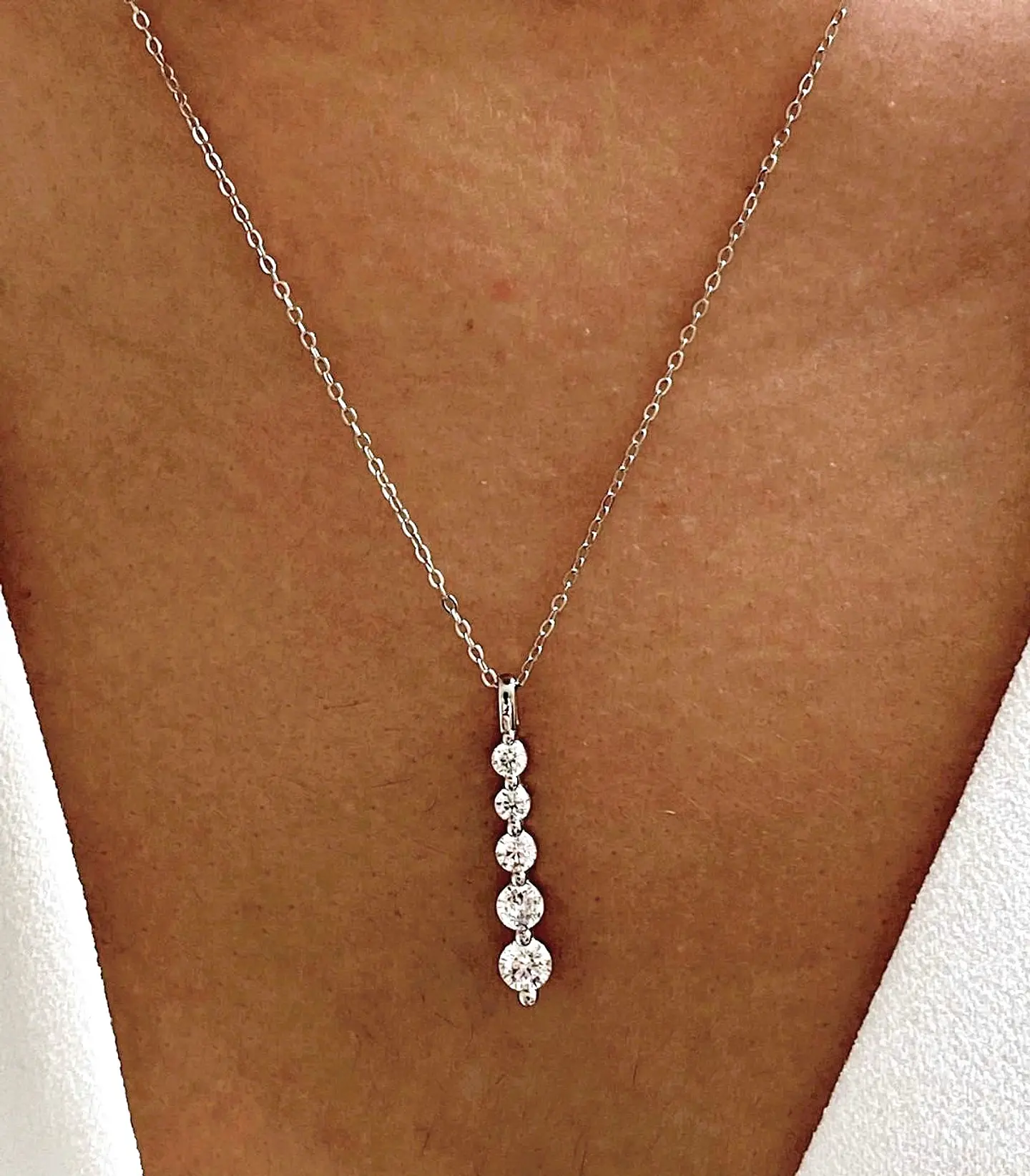 Jade necklace - 925 silver 1