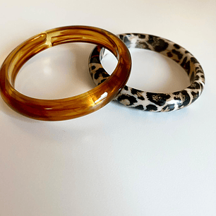 Braceletes Flora - conjunto de 2