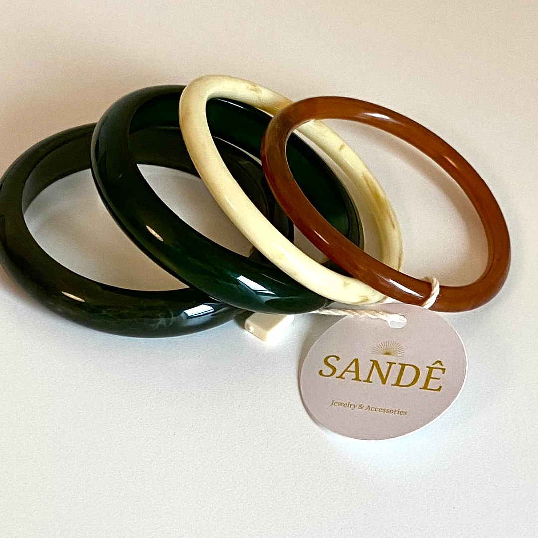 Braceletes Clarisse - conjunto de 4  1