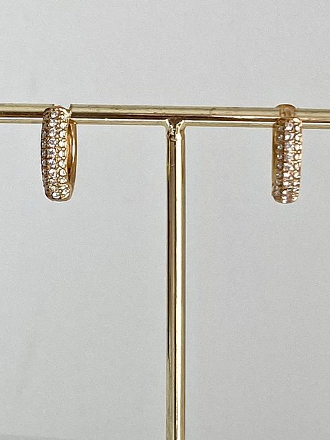 Agate Hoop Earrings