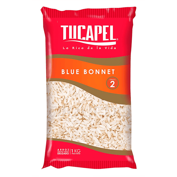 Arroz Tucapel Grado 2 Grano Largo Bolsa, 1 kg