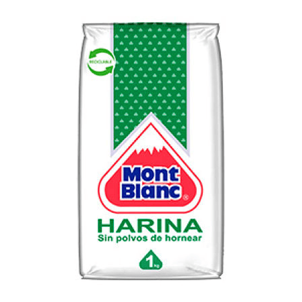 HARINA SIN POLVOS 1KG MONT BLANC 