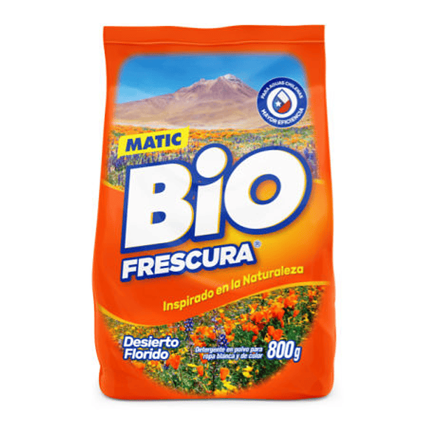DETERGENTE POLVO DESIERTO FLORIDO 800GR BIOFRESCURA