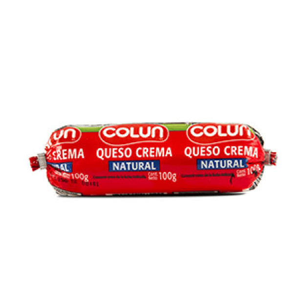 QUESO CREMA NATURAL 100GR COLUN