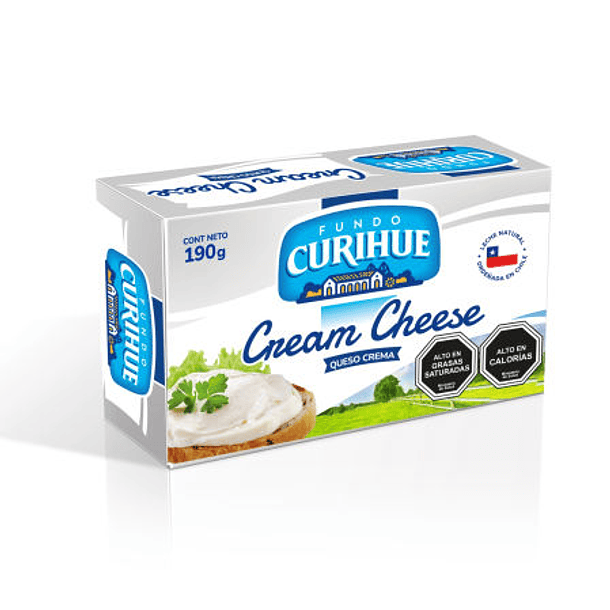 QUESO CREMA 190 GRS FUNDO CURIHUE