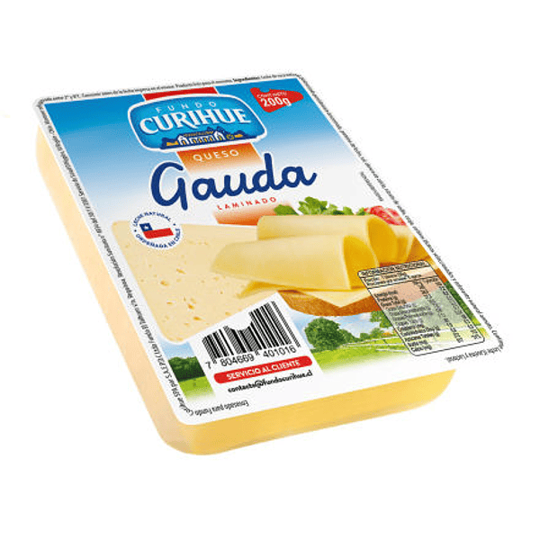 GAUDA LAMIMADO 200 GRS FUNDO CURIHUE