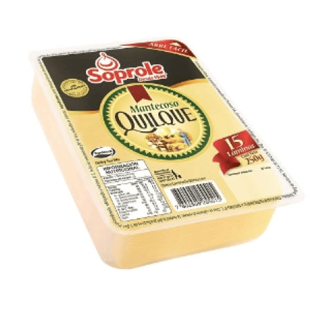 QUESO MANTECOSO LAMINADO 250GR QUILQUE