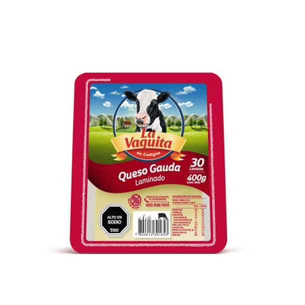 QUESO GAUDA LA VAQUITA 400GR