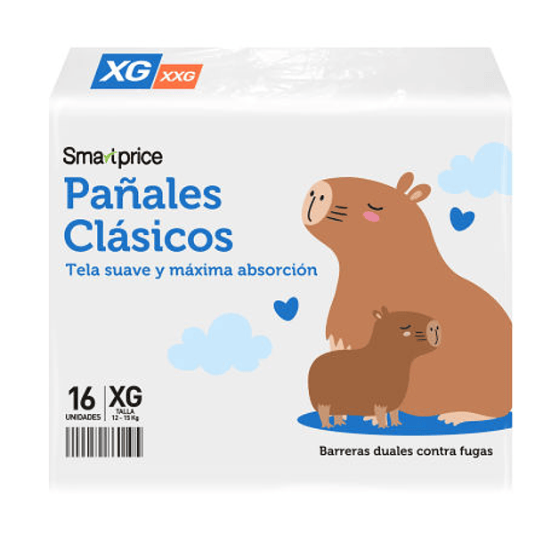 PANAL CLASICO TALLA XG 16 UNIDADES