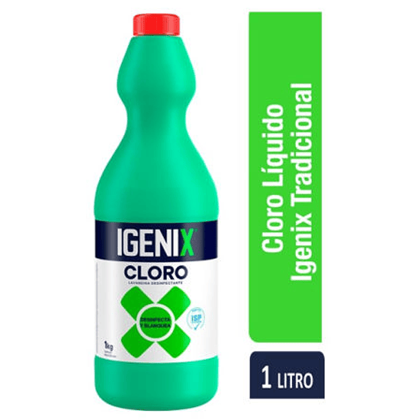 CLORO LIQUIDO 1 LITRO IGENIX