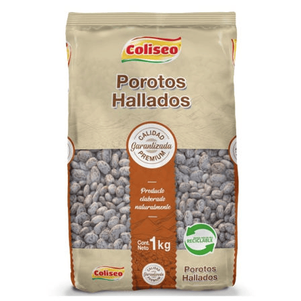 POROTO HALLADO 1KG COLISEO
