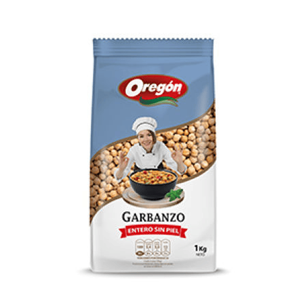 GARBANZOS S/PIEL 1KG OREGON