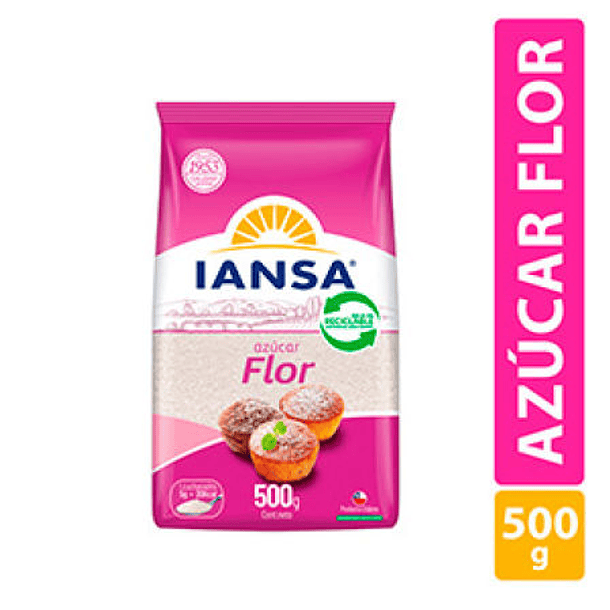 AZUCAR FLOR GRANULADA 500GR IANSA
