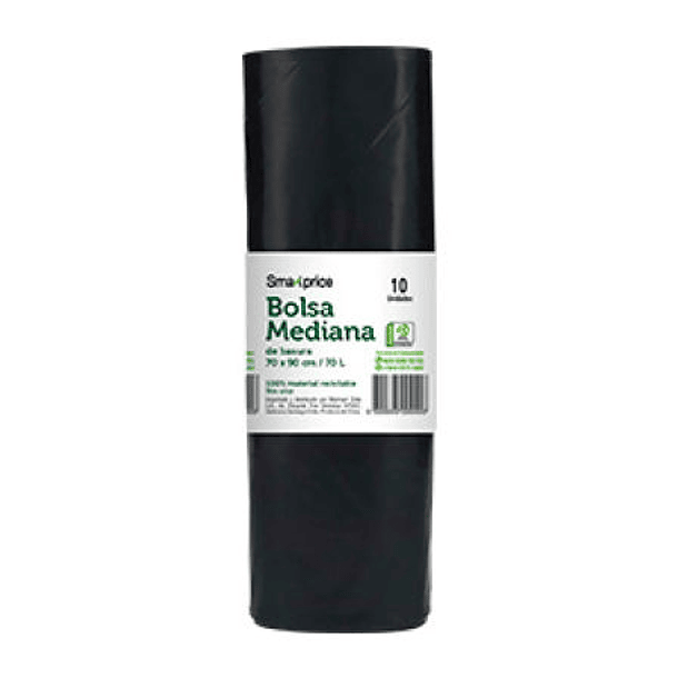 BOLSA BASURA 70/90 10UN SMART PRICE