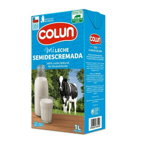LECHE SEMIDESCREMADA 1LT COLUN