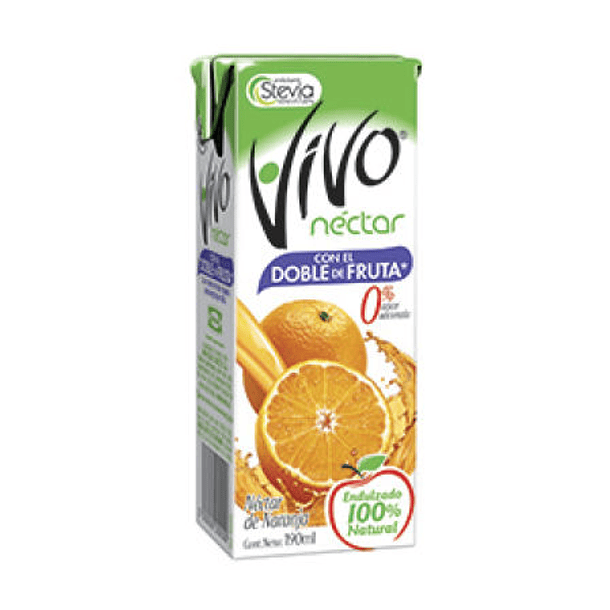 NECTAR NARANJA 190CC VIVO PACKx3